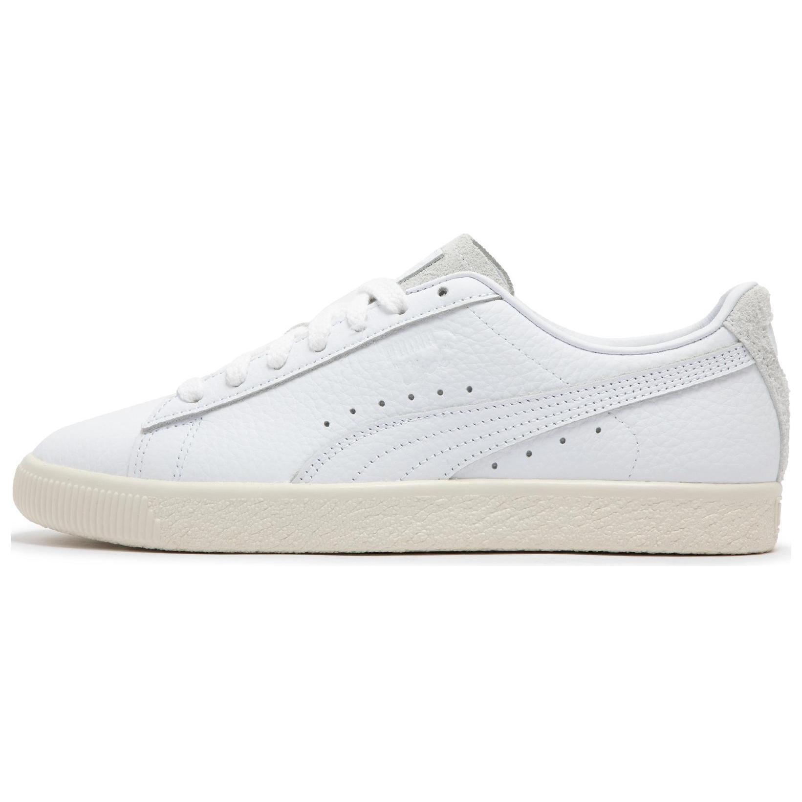 Puma Clyde Premium Unisex White Frosted Ivory 394834-01 EU 38