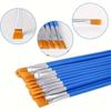 50 Pcs Painting Brushes With Comfortable Grip Pointed Round Flat Paint Brush Drawing Supplies For Artists And Students