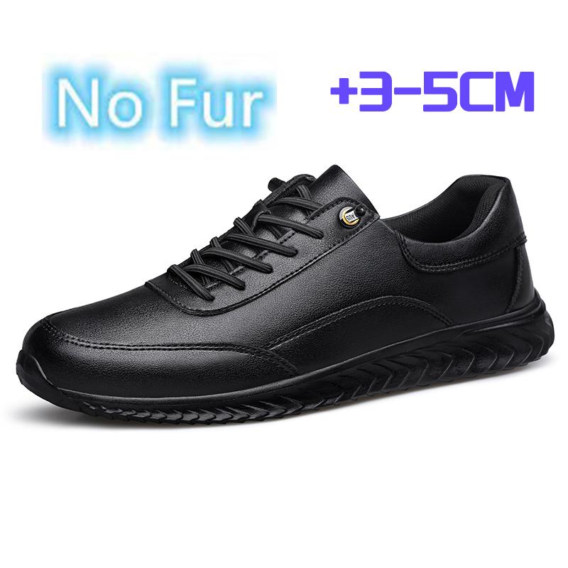 Modische Herrenschuhe aus echtem Leder Bequeme handgefertigte Skateboard-Schuhe für Herren Warme Plüsch-Winter-Sneaker Leichte Herren-Sportschuhe