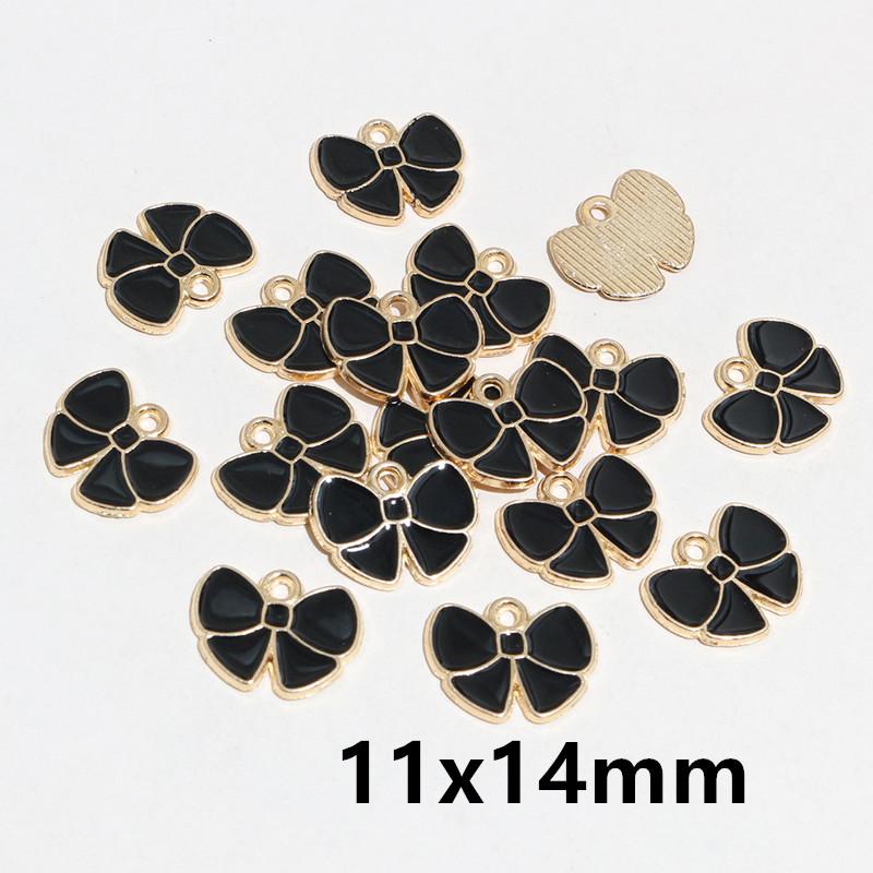 50pcs Bow Butterfly Star Charms Pendant Enamel Metal for Earrings Necklace Bracelet DIY Jewelry Making Accessories Findings