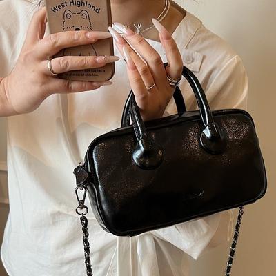 Spring Popular Portable Bowling Bag Women's New Shoulder Messenger Bag Niche Pillow Bag