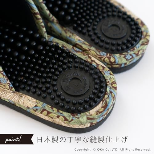 Oka Pimpernel Health Sandals, Unisex, Large (Fits feet up to approximately 25cm), Red (Made in Japan, Healthy, Morris, Washable)