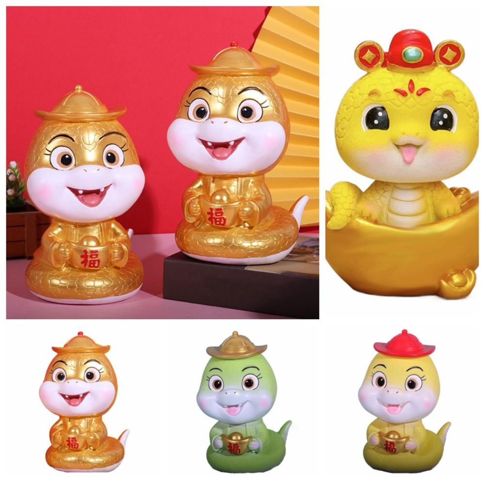 Savings Tank Zodiacs Snake Piggy Bank Money Saver Snake Coin Storage Box  New Year Gift