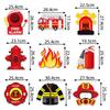 Fire Cartoon Protection Theme Birthday Party Decor Door Hanging For Event Kids