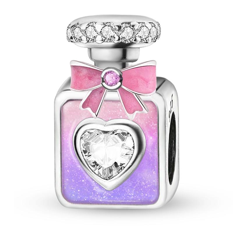 Copper Pink Crown Perfume Charms Beads Fit Diy Bracelet Necklace Making Gift Of High Quality Jewelry For Womens