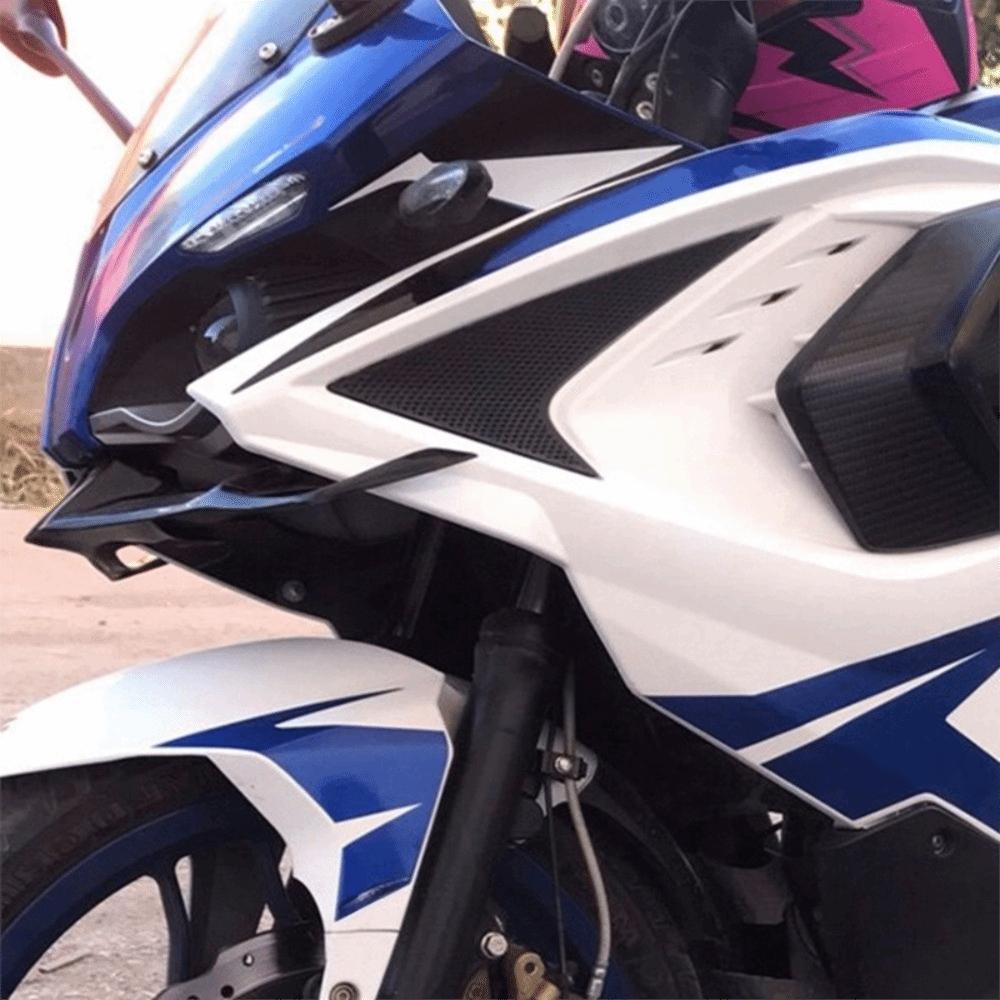 Carbon Fiber Style Motorcycle Winglet Aerodynamic Motorcycle Spoiler Wing Front Fairing Styling