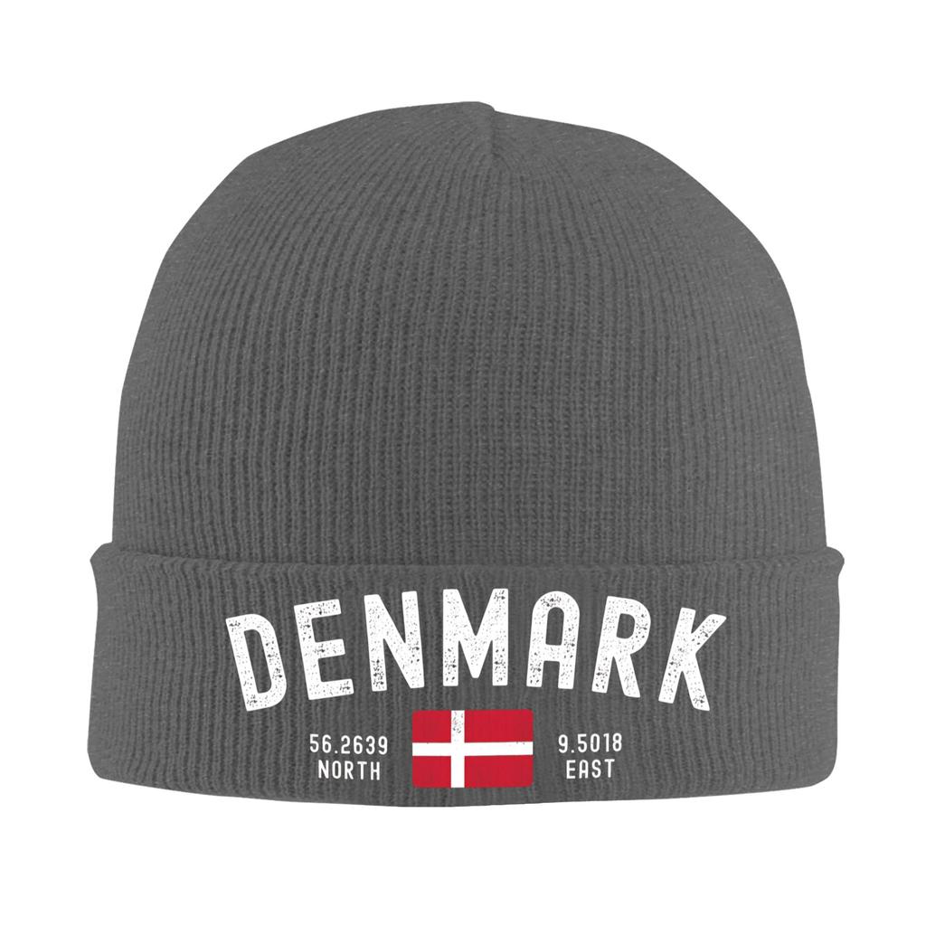 Cappello in Maglia Bandiera Danimarca Berretti alla Moda Unisex Donna Sport all'Aperto Berretti Autunno Inverno Fascia Grafica Berretti