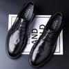 2025 New Men's Business Leather Shoes High-end Men's Shoes First Layer Cowhide Brown Derby Shoes Leather Dress Commute