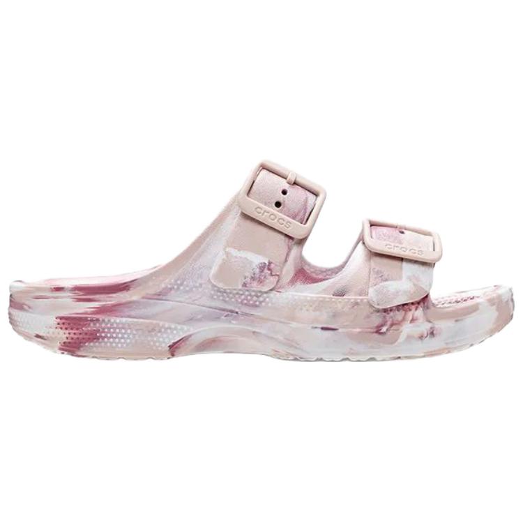 Crocs Classic Comfort Slip-On Open-Back EVA Anti-Rub Slide Sandals Women Sandals Pink 212249-6WS