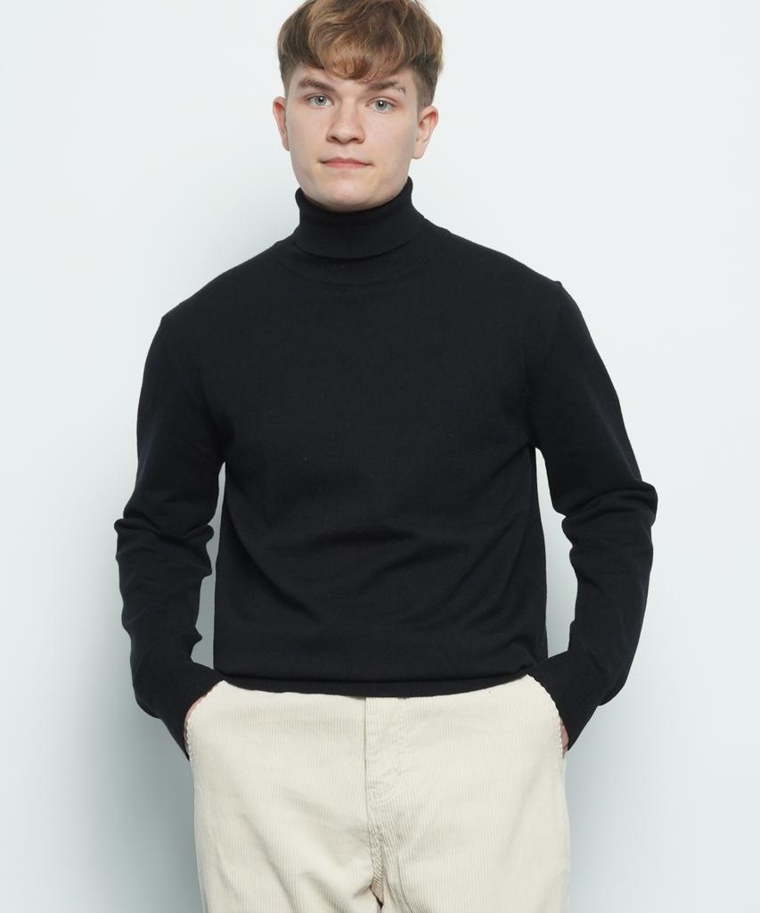 THE-ABON M613 Cash Polar Knit Black
