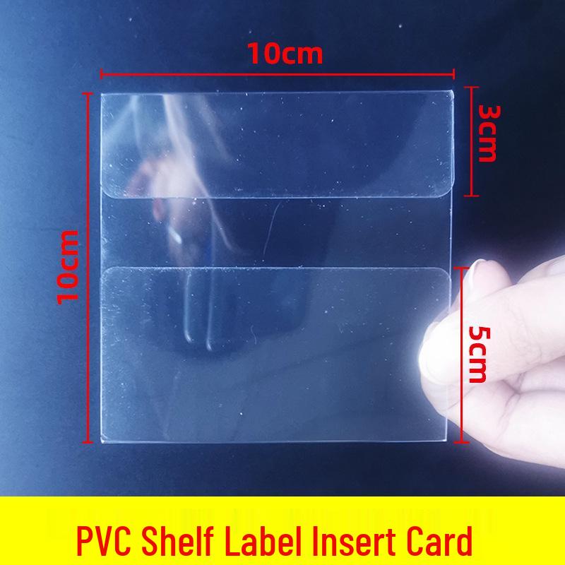 Transparent PVC Shelf Label Sleeve for Pharmacy and Baby Store Price Tags