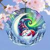 Durable Metal Garden Decor Whimsical Sleeping Gnome 3D Wind Spinner Vibrant Nighttime Design Perfect for Outdoor Yard and Garden Decoration