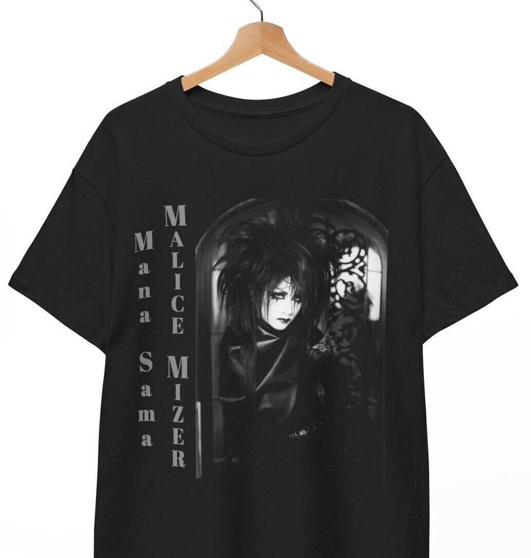 Vtg Malice Mizer Band Mana Sama Cotton Black All Size T Shirt For Men AG230 S разноцветный