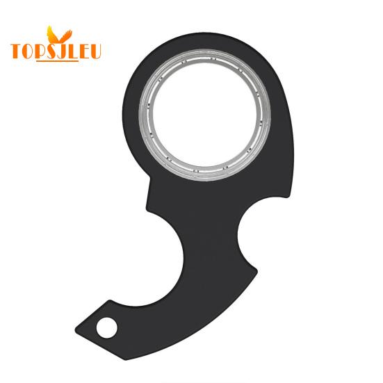 

Брелок Fidget Spinner Карманный пластиковый гаджет для снятия скуки Сенсорные игрушки Подростки Взрослые Антистрессовая игрушка на кончиках пальцев Вечерние сувениры чёрный