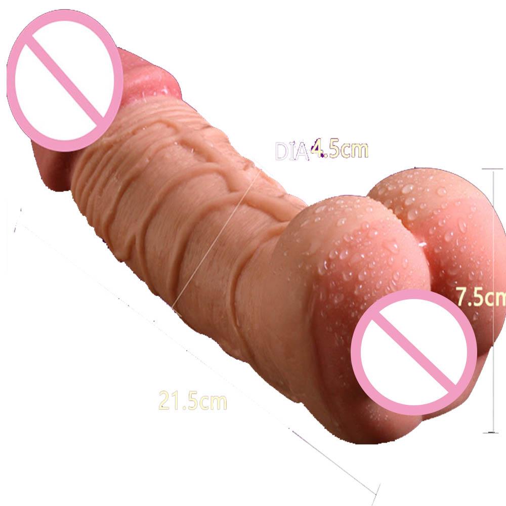 Silikon-Kondom, Penis-Vergrößerungshülse, großer Dildo mit weicher Vagina, flexibler Penis, Dick, Männer, Masturbator, weibliche Masturbation