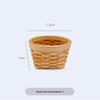Compact Bamboo and Rattan Woven Picnic and Storage Basket for Fruits, Bread, and Eggs