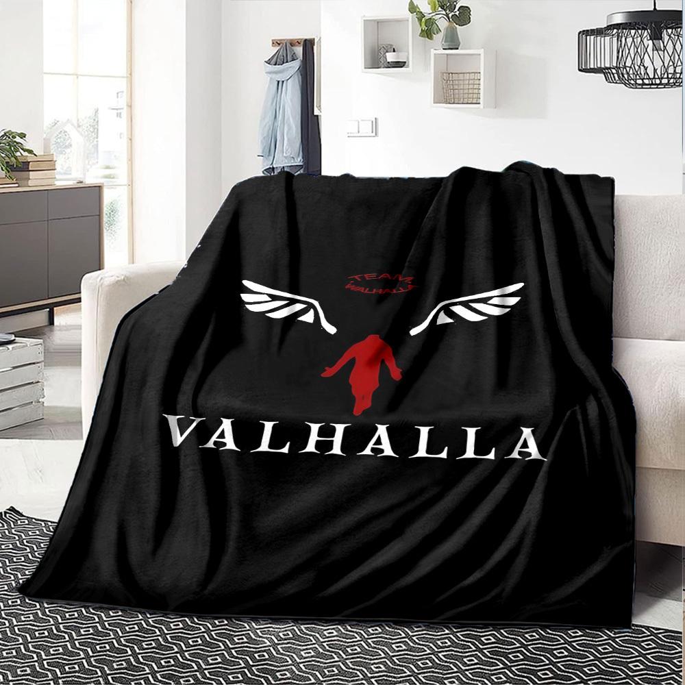 1pc Wings Valhalla Throw Blanket Soft Flannel, Cozy All Season Polyester Perfect for Home, Office