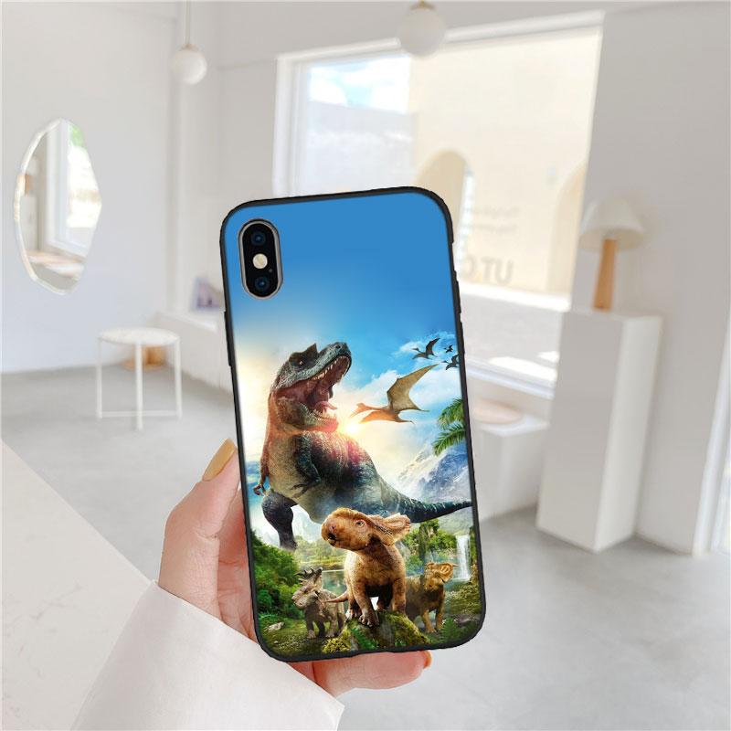 

MY8 Dinosaur Soft Shell Phone Case for iPhone 16 15 14 13 12 Pro Max Plus Mini iPhone 12