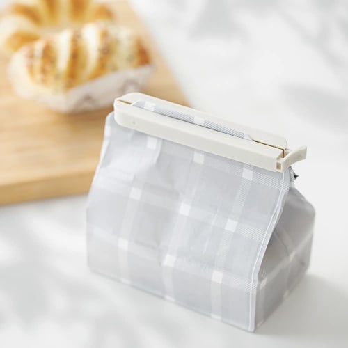 &NE Food Bag Clips, Large, nikii, White, Gray, Black, Set of 3, 2cm Wide x 9cm Deep x 1.1cm High, Large, Bag Holders, Multi-Purpose, Food Preservation