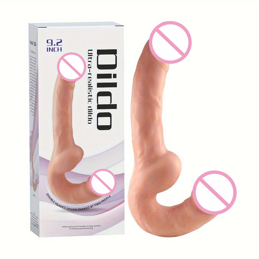 Realistic Dildo Double-Ended G Spot Sucking Blowjob Clitoris Dildos Vaginal Anal Butt Plug Adults Sex Toys for Women Men Couple