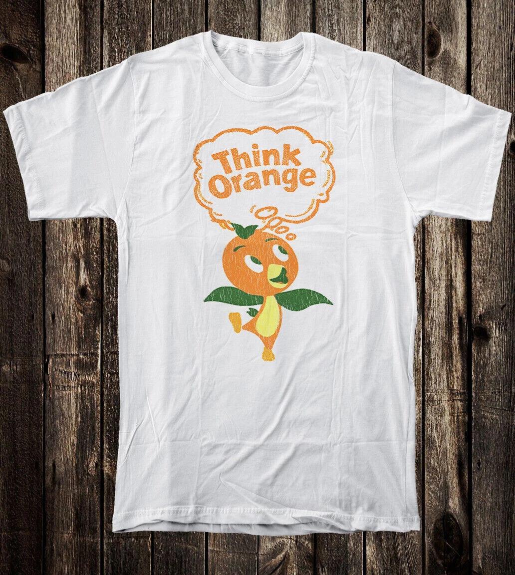 Retro Travel Tee T Shirt Vtg Art Tourist Souvenir State Florida Orange Bird L