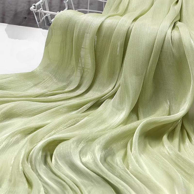 100x150cm Glitter Organza Fabric for Dress Skirt Shirt Clothing Diy Sewing Shiny Cloth Smooth Comfortable Textile