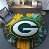 Green Bay Packers,Round Area Rug,Carpet Rug for Living Room Bedroom Sofa Playroom Decor,Non-slip Floor Mat