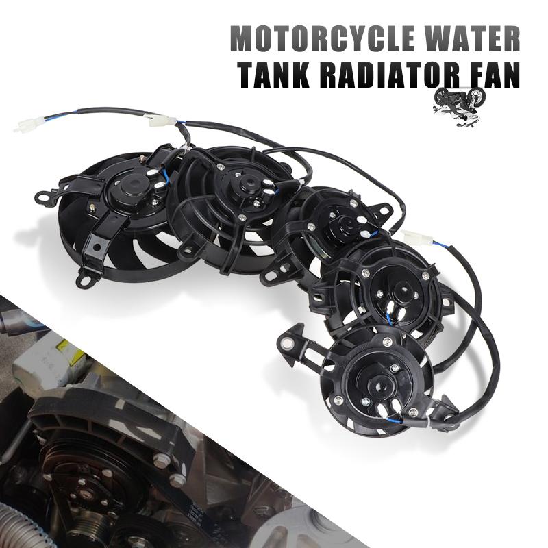 12V Motorcycle Cooling fan Oil Cooler Engine Electric Radiator Fit for 150cc-250cc ATV Quad Go Kart Buggy Motocross Accessories