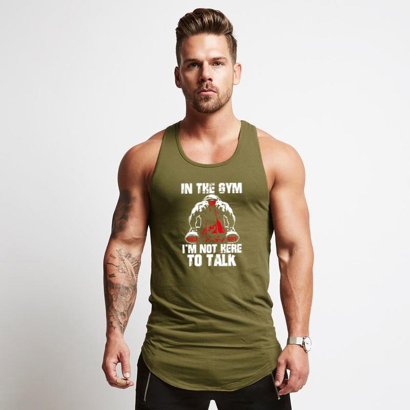 Muscleguys Gym Fitness Muscle Sport Tank Tops Mens Bodybuilding Casual Sleeveless T-Shirts Summer Cotton Breathable Running Training Vests