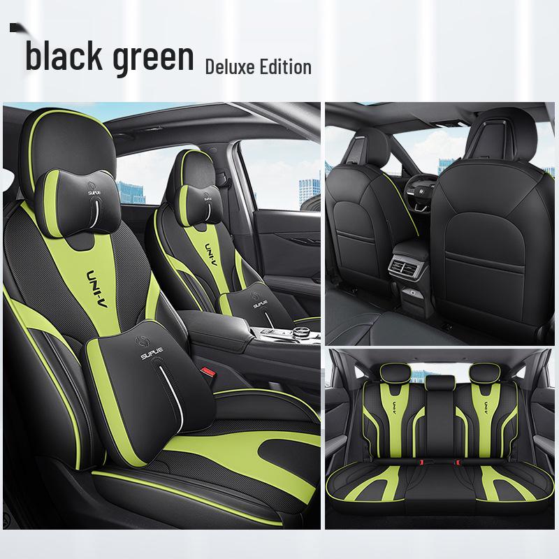 JS Changan UNIV Sporty Seat Cushion: Universal Leather Cover for All Seasons
