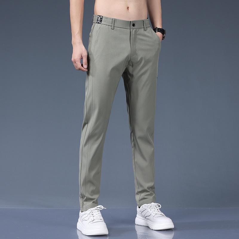 

Men s 2025 Ice Silk Summer Straight Thin Long Pants - Hot Seller 29 светло-зеленый