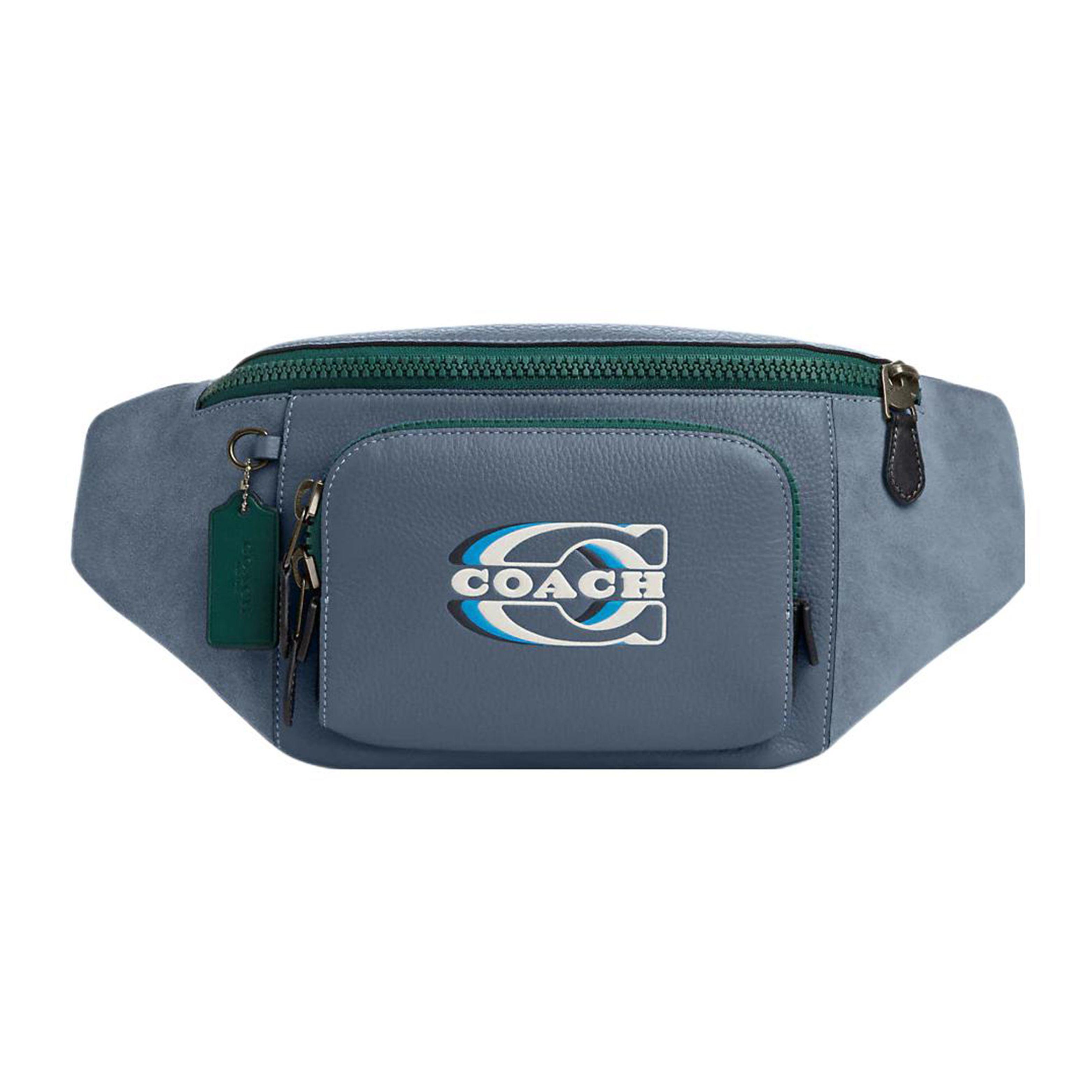 

Coach 41 Logo Print Multi-Functional Pocket Zipper Closure Pebbled Leather And Calfskin Shoulder Bag Chest Bag Waist Bag Large Women bags CM274-QBW5J Basic Set (Bag+Dust Bag)