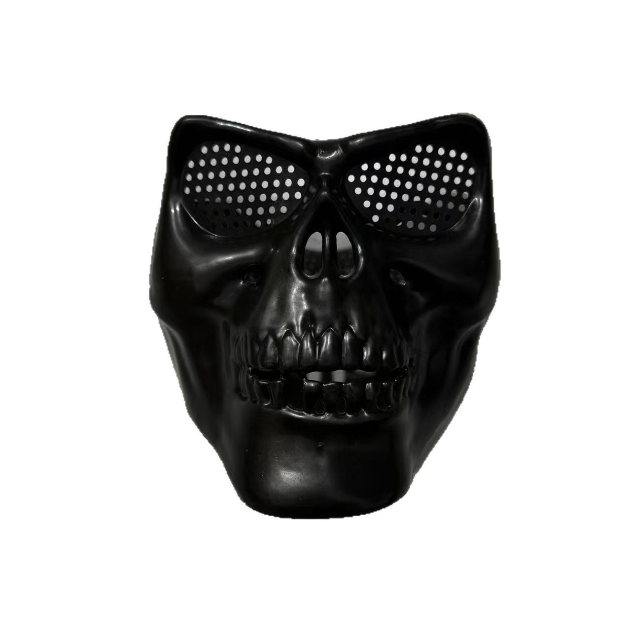 Full Face Protective Skull Mask with Head-mounted Goggles