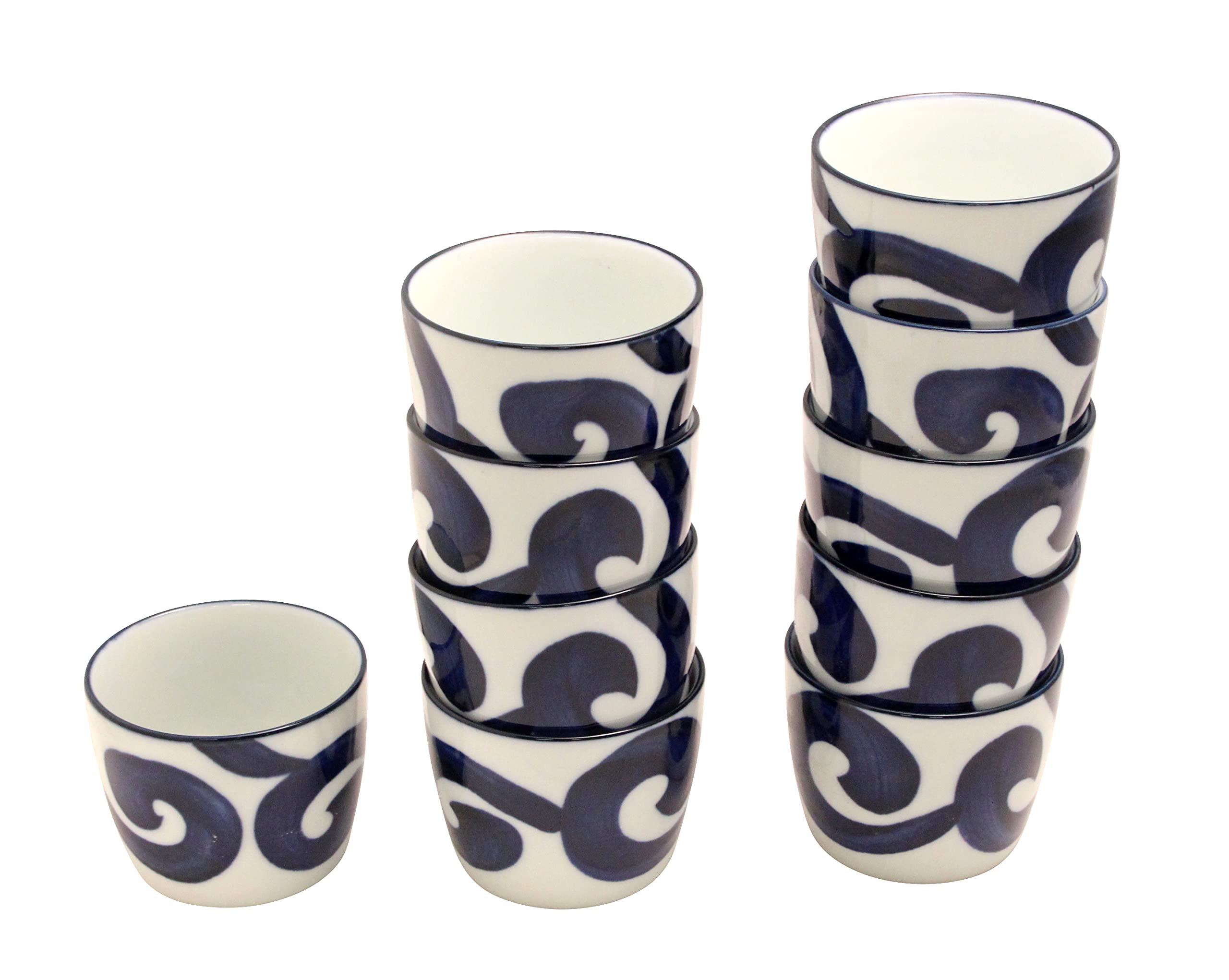 

Castle Enterprises [Noodle Bowls] Naruto Karakusa New Soba Chiyoguchi (Set of 10) Diameter 19.3cm x Height 7cm