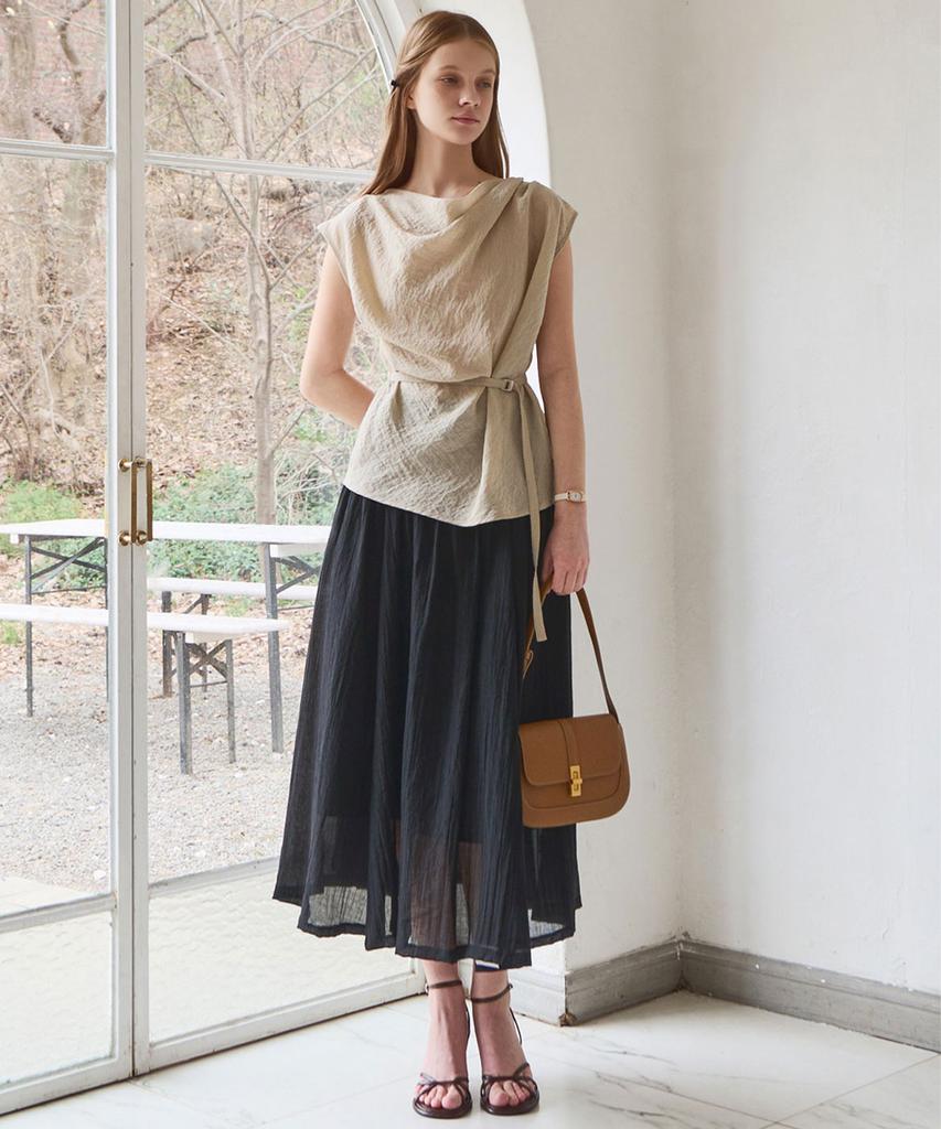 Slow Lolly Air Flow Long Skirt_2 Colors