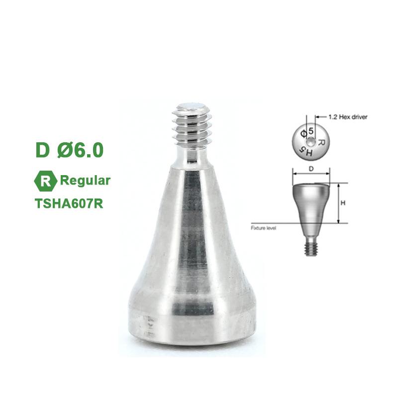 Moncone di Guarigione in Titanio Compatibile con Sistema Osstem Tappo di Guarigione Dentale Grado