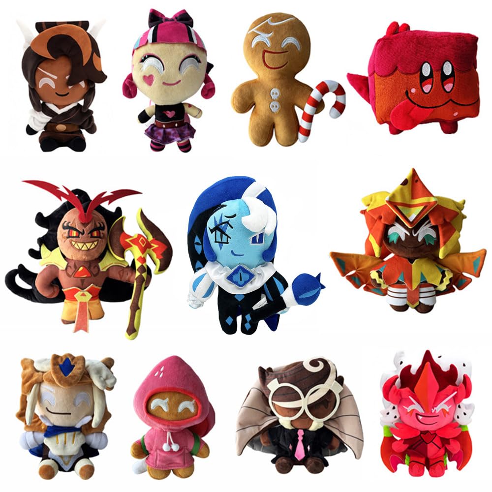 Cookie Kingdom Plush Toy Game Character Plush Toy Shadow Milk Plush Toy Figurine Interior Plush Toy Collection Gift Milk Run [New Skin! Cookie]