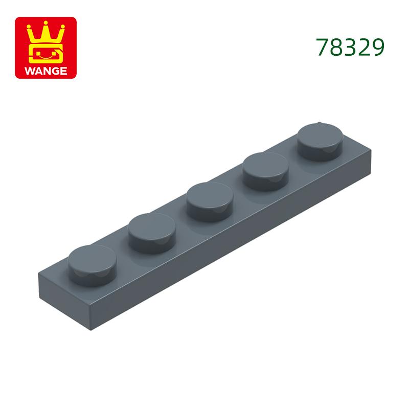 Non-Toxic 124Pcs/Lot Plate 1X5 Holes Block Moc Color Accessories Compatible With 78329 Brick Diy Children Toy Assembly Parts