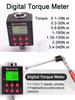 WISRETEC Digital Torque Wrench Adapter Precision Electronic Torque Tool Converter and Meter with LCD Display Includes 1/2", 1/4"