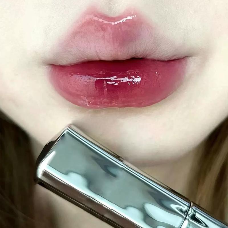 Zilveren Buis Vijf- Heldere Waterglans Lippenbalsem Hydraterende Spiegel Kristallen Gelei Lip Glazuur Waterige Textuur Lip Tint Make-up
