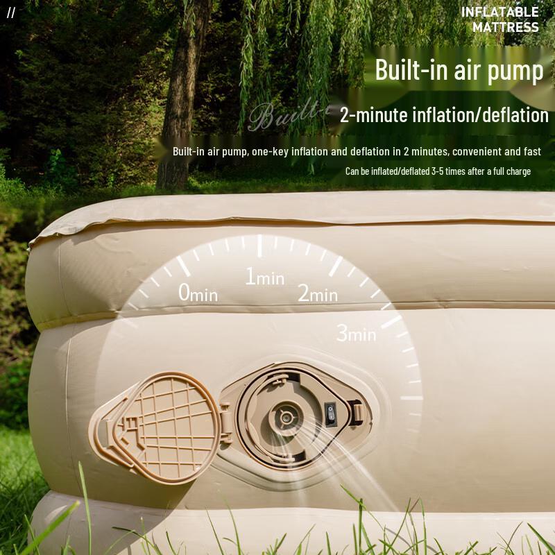 KuleDeng Outdoor Inflatable Air Mattress with Built-in Pump