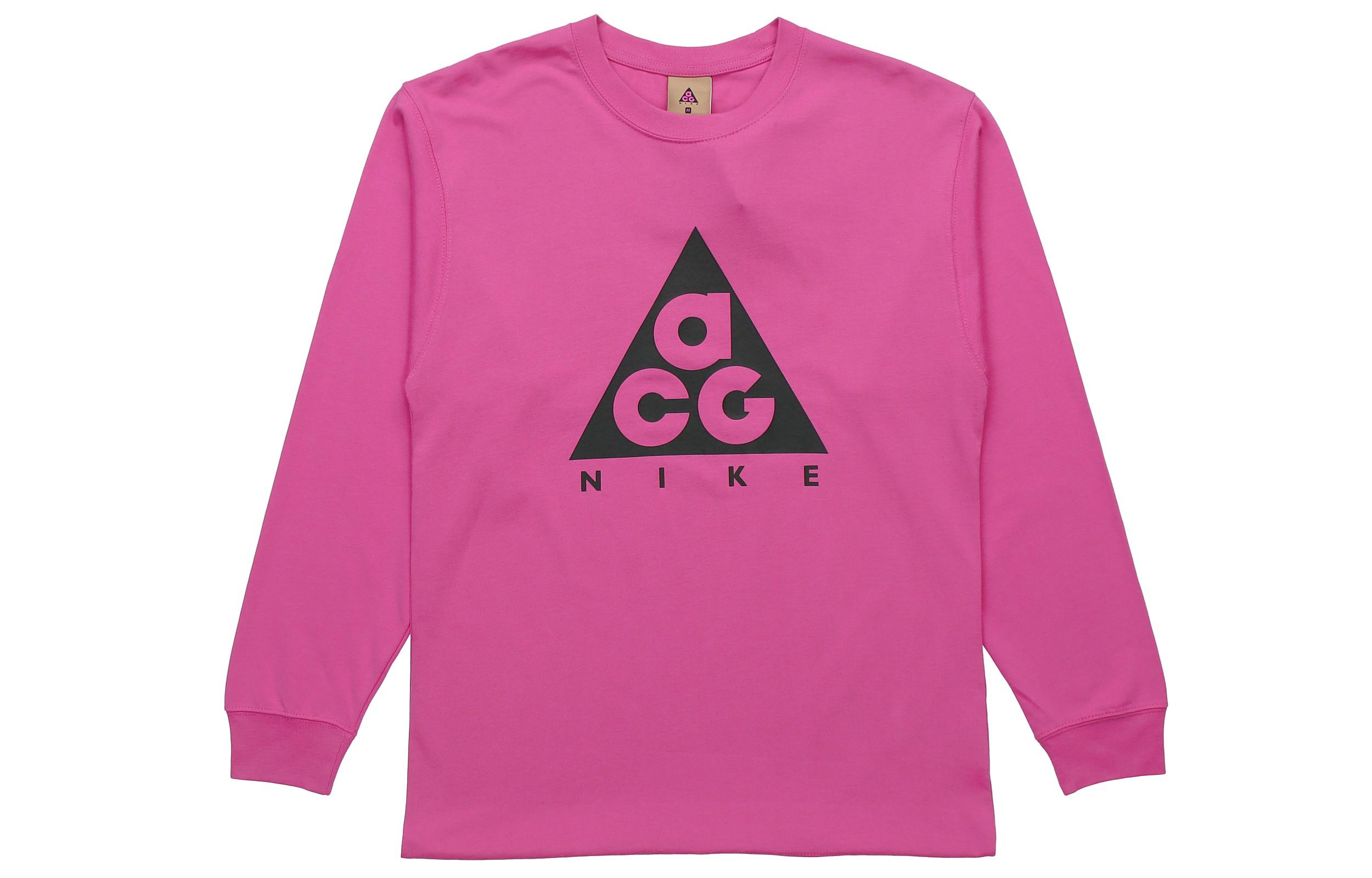 

Nike ACG T Shirts Men s Crew Neck Moderate Straight Fit BQ7203-623 S
