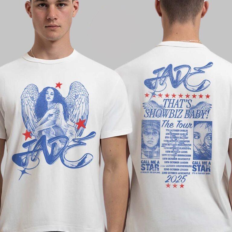 JADE That’s Showbiz Baby The Tour 2026 Merch Jade With Wings Date Back Two Sided XXXL