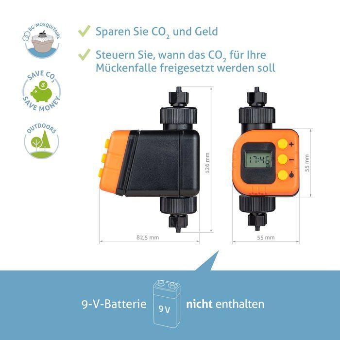 Biogents - 86601366 - Minuteur BG-CO2 pour reduire la consommation de CO2 dans Les pieges a moustiques CO2