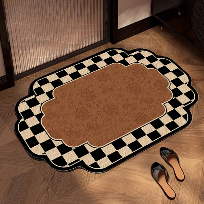 

Диатомовая земля коврик для ванной абсорбирующий нескользящий коврик для пола классический вход в ванную быстросохнущий легко чистящийся коврик для душа 30*40CM