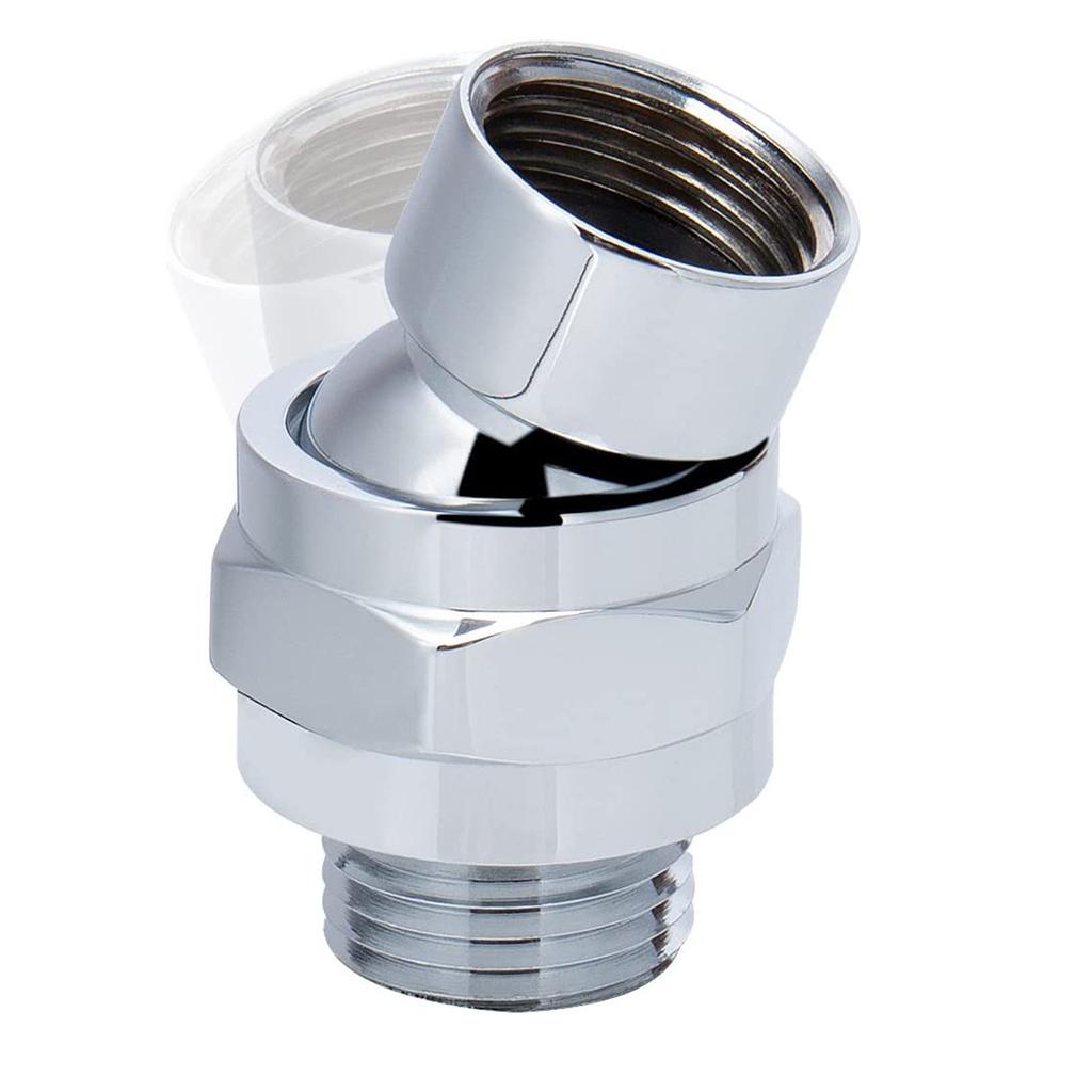 Shower Head Swivel Ball Adapter Shower Connector Ball Joint Adjustable Solid Brass Shower Arm Extension Component