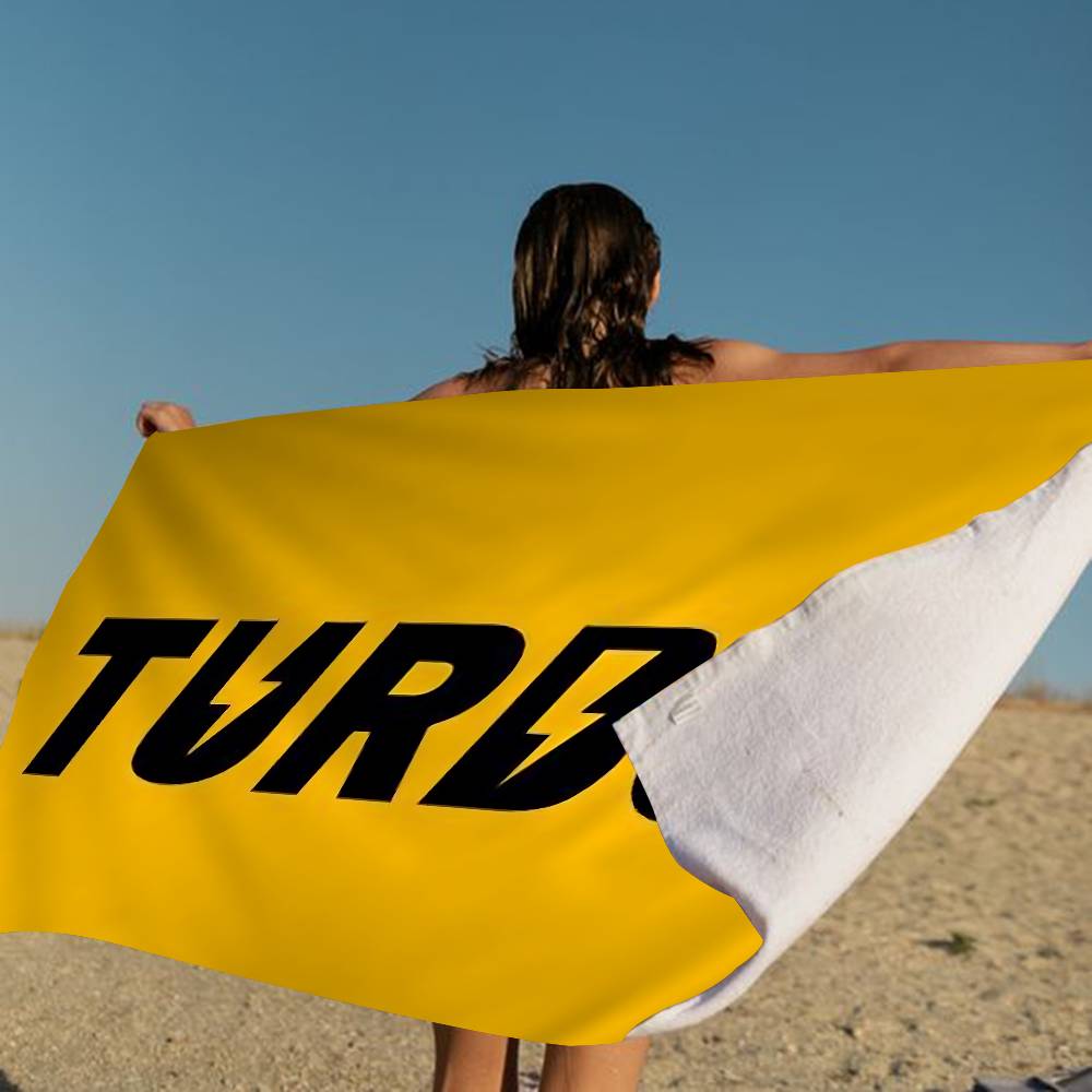 T-Turbo Logo Badetuch Mikrofaser Weich Wasserabsorbierend Atmungsaktiv Für Mädchen Kinder Dekorativ Cartoon Strandtuch