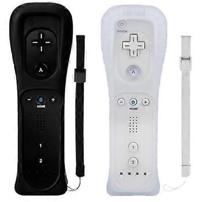 Controlador Wii Paquete de 2, Controlador Remoto Wii con Funda de Silicona y Correa para la Muñeca, Controlador Remoto Wii para Wii/Wii U