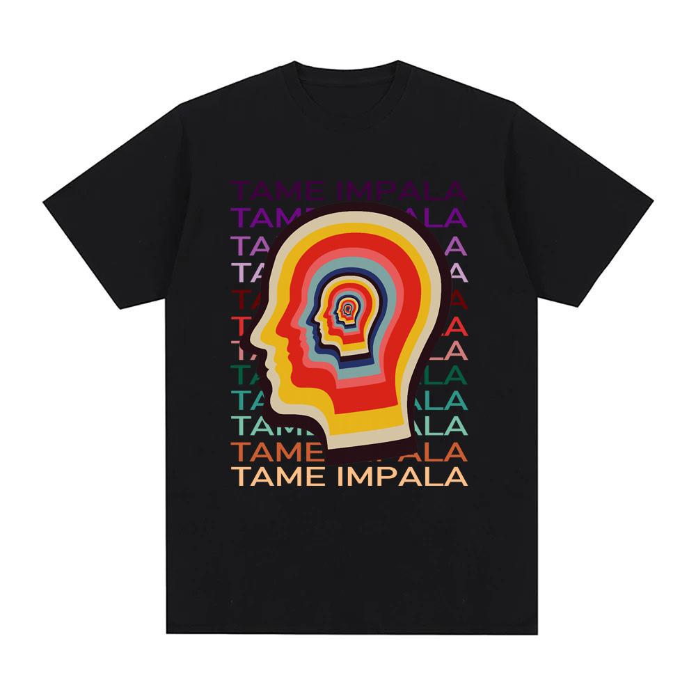 Tame Impala Trend T-Shirt New High Quality Album Tee-shirt Sleeve 100% Cotton Gothic Tshirt Round Neck Summer Tee Tops
