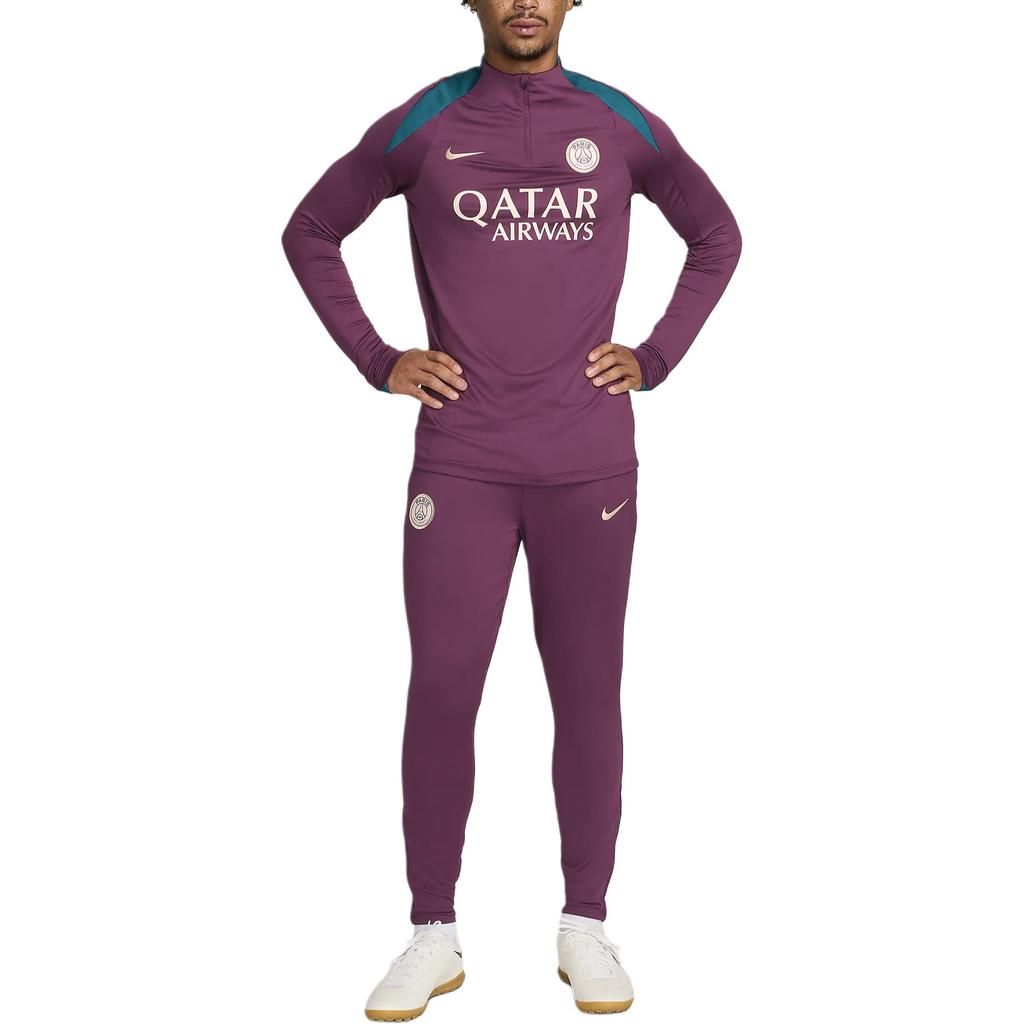 Nike Logo Embroidered Badge Casual Adjustable Cuff Knit Sports Pants Men Pants Bordeaux FN9429-610